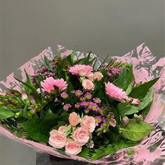 Pink fragrant hand tied 