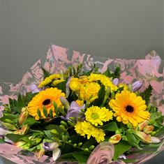 Yellow fragrant  hand tied 