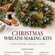 Pre order Christmas wreath making kits 